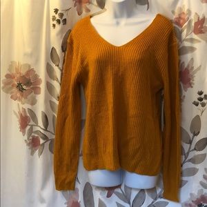 NWT Almost Famous Twisted Back Sweater